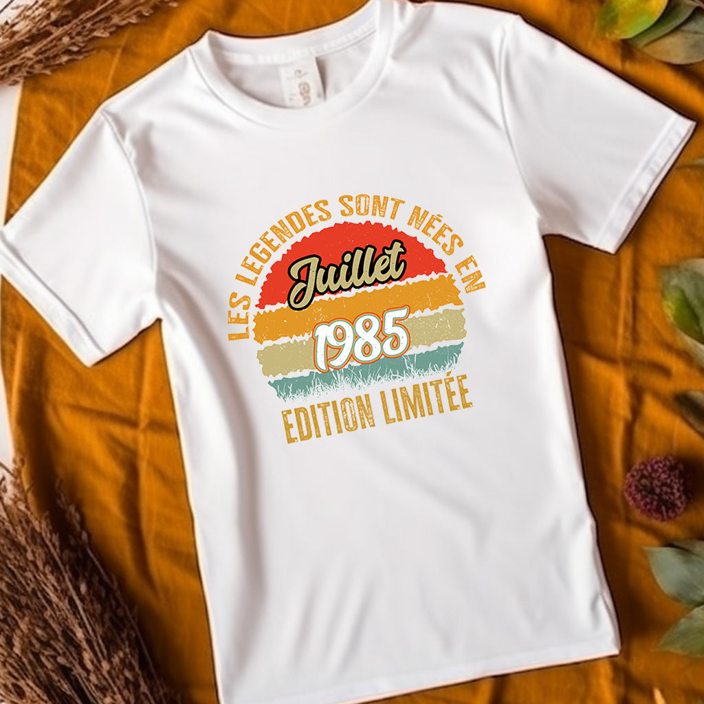 Les Legéndes Sont Neés Novembre 1982 T-Shirt À Manches Longues Vendu Par