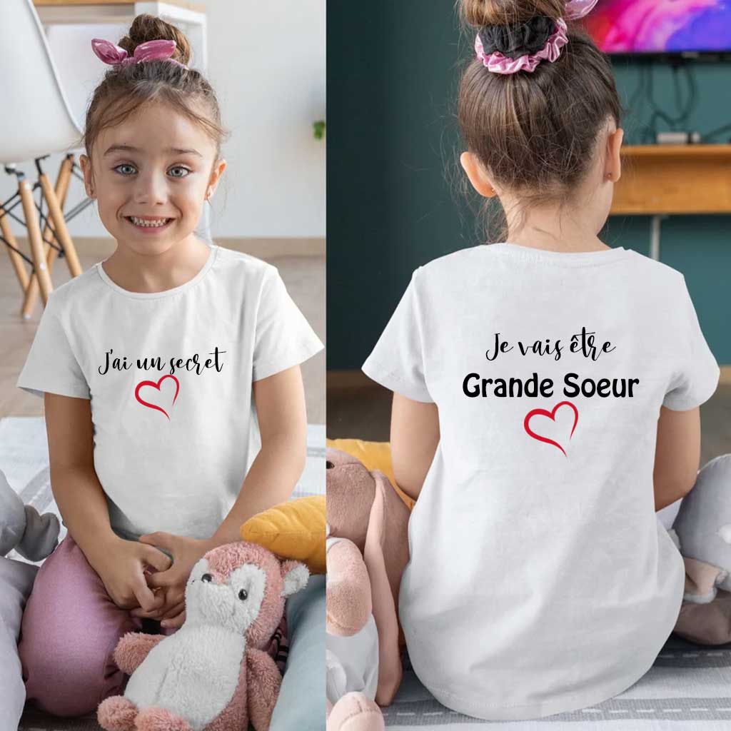 T-shirt enfant futur grand frère / future grande soeur
