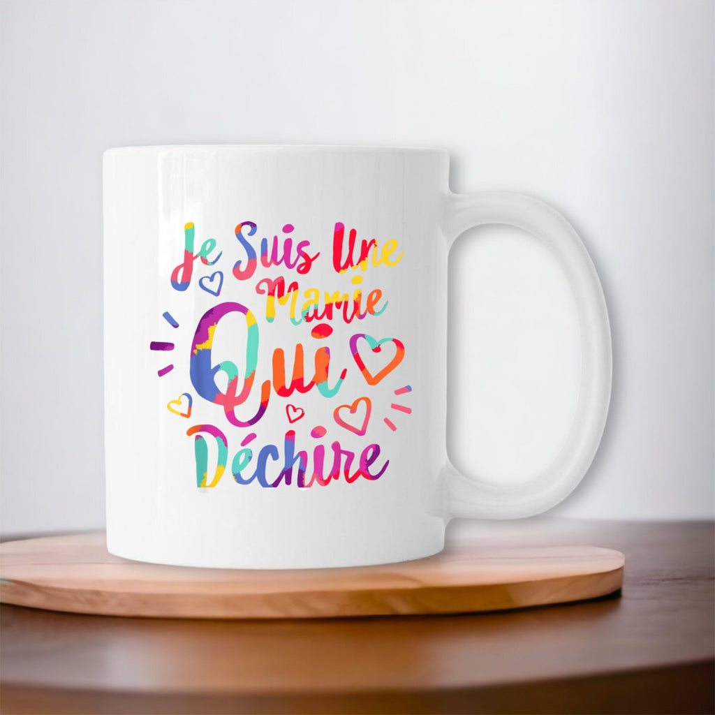 T-shirt "Je Suis Une Mamie Qui Déchire" - Design Fleurs, Annonce Grossesse 2026, Cadeau Grand-mère