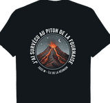 T-shirt J'ai Survécu Au Piton De La Fournaise volcan île de la Réunion 974