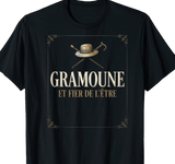 T-shirt Gramoune Et Fier De L'Être cadeau papy mamie créole île de la Réunion 974
