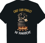 T-shirt Chef Cari Poulet Du Dimanche cuisine créole famille île de la Réunion 974