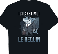 T-shirt Ici C'est Moi Le Requin humour océan île de la Réunion 974