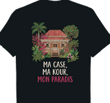 T-shirt Ma Case Ma Kour Mon Paradis case créole île de la Réunion 974