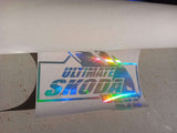 Sticker Autocollant Team Ultimate Skoda 974 Arc en Ciel - Myachetealy