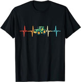 Fréquence cardiaque tracteur T-Shirt homme - Myachetealy