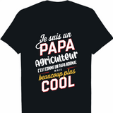 T shirt Je Suis Un Papa Agriculteur C'est Comme Un Papa Normal mais beaucoup plus cool