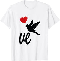 ❤️ Love Duo Couple – Design VE avec Colombe et Cœur