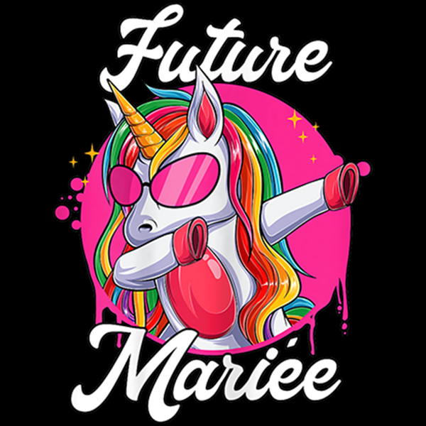Future Mariée Tee Shirt Mariée evjf Licorne Team Mariée T-Shirt