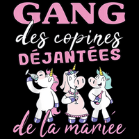 Gang des copines déjantées de la mariée T-Shirt EVJF