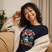 Je vous aime bien mais je me préfère les chats T shirt femme