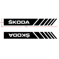 2 Sticker Skoda pour rétroviseur - Myachetealy