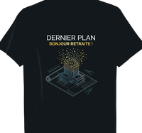 T-shirt Architecte cadeau retraite coupe homme noir