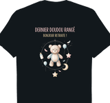 T-Shirt femme noir retrait pour assistante maternelle