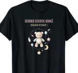 T-Shirt femme noir retrait pour assistante maternelle