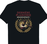 T-shirt Avocat cadeau retraite coupe homme noir