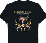 T-shirt Coiffeur cadeau retraite coupe homme noir