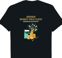 T-shirt Conseiller bancaire cadeau retraite coupe homme noir