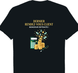 T-shirt Conseiller bancaire cadeau retraite coupe homme noir