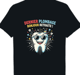 T-shirt Dentiste cadeau retraite coupe homme noir