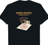 T-shirt douanier cadeau retraite coupe homme noir