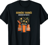 T-shirt Eboueur cadeau retraite coupe homme noir