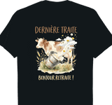T-shirt Eleveur cadeau retraite coupe homme noir
