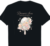 T-shirt Esthéticienne cadeau retraite coupe homme noir