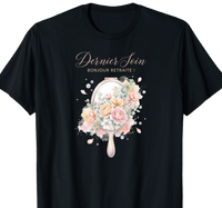 T-shirt Esthéticienne cadeau retraite coupe homme noir