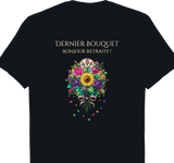 T-shirt Fleuriste cadeau retraite coupe femme noir