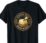 T-shirt Fromager cadeau retraite coupe homme noir