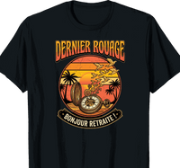 T-shirt Horloger cadeau retraite coupe homme noir