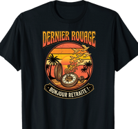 T-shirt Horloger cadeau retraite coupe homme noir