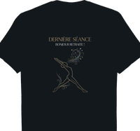 t-Shirt noir femme pour Kinésithérapeute à la retraite