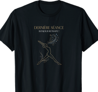 t-Shirt noir femme pour Kinésithérapeute à la retraite