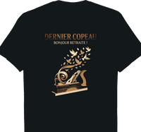 T-shirt Menuisier cadeau retraite coupe homme noir