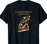 T-shirt Menuisier cadeau retraite coupe homme noir
