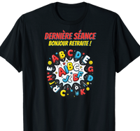 T-shirt Orthophoniste cadeau retraite coupe homme noir