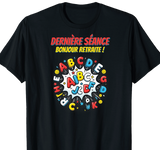 T-shirt Orthophoniste cadeau retraite coupe homme noir