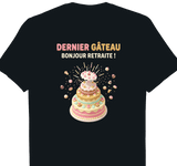T-shirt Pâtissier cadeau retraite coupe homme noir