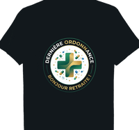 T-shirt Pharmacien cadeau retraite coupe homme noir