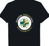 T-shirt Pharmacien cadeau retraite coupe homme noir