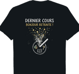 T-shirt Professeur cadeau retraite coupe homme noir