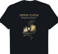 T-shirt Serveuse cadeau retraite coupe Femme noir