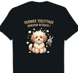 T-shirt Toiletteur cadeau retraite coupe homme noir