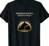 T-shirt Traiteur cadeau retraite coupe homme noir