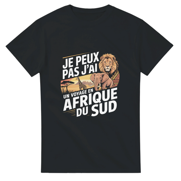 
T-shirt Je Peux Pas, J’ai Un Voyage En Afrique Du Sud – L’aventure au cœur de la savane 🌍🦁