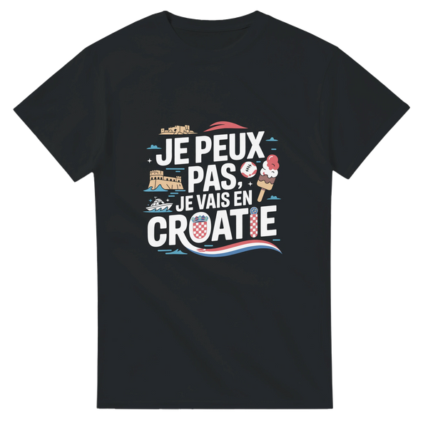 
T-shirt Je Peux Pas, Je Vais En Croatie – L’Adriatique et ses merveilles t’attendent 🇭🇷