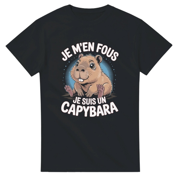 T-shirt Je m’en fous, je suis un capybara