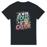T-shirt Je m’en fous, je suis un castor